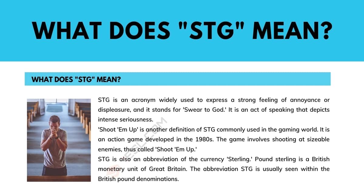 What Does STG Mean in Text Secuesite